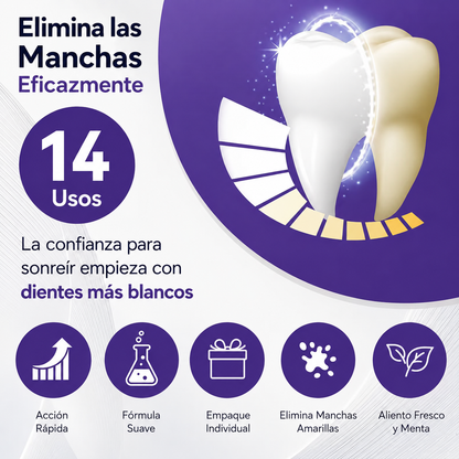 Tiras Blanqueadoras para Eliminar Manchas Amarillas