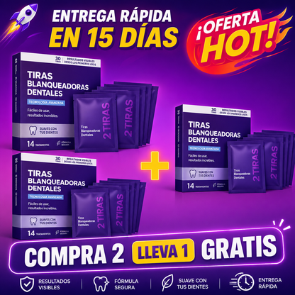 Tiras Blanqueadoras para Eliminar Manchas Amarillas