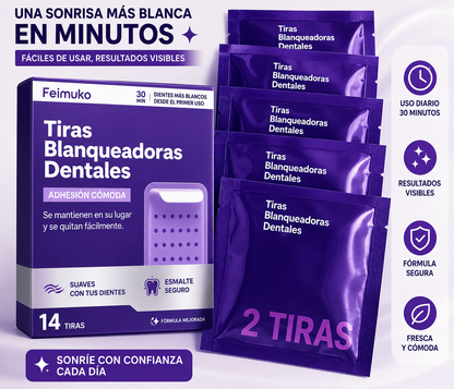 Tiras Blanqueadoras para Eliminar Manchas Amarillas